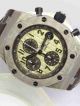 Fake Audemars Piguet Watch Stainless Steel Yellow Dial Brown Leather  (8)_th.jpg